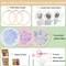 3 Sets Embroidery Kit for Beginners Cross Stitch Kits Needlepoint Kits Crafts for Adults with 3 Embroidery Hoops Easy-to-Follow Operating Instructions,Needle Point Kits with Flowers Patterns